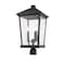 Z-Lite Beacon 3 Light Outdoor Post Mount Fixture, Oil Rubbed Bronze & Clear Beveled 568PHXLR-ORB - alternate 2